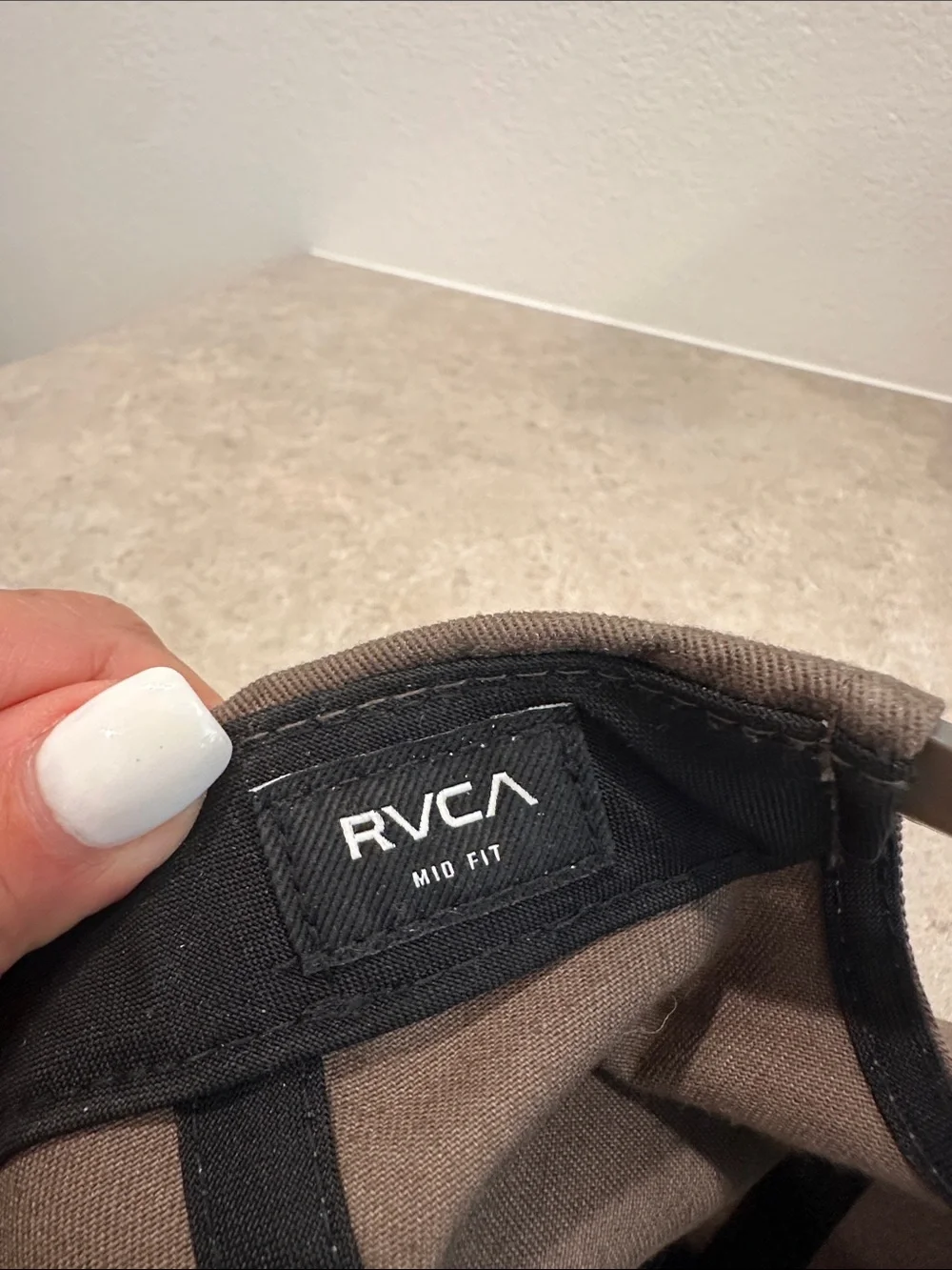 RVCA Brown Hex Patch Snapback Cap